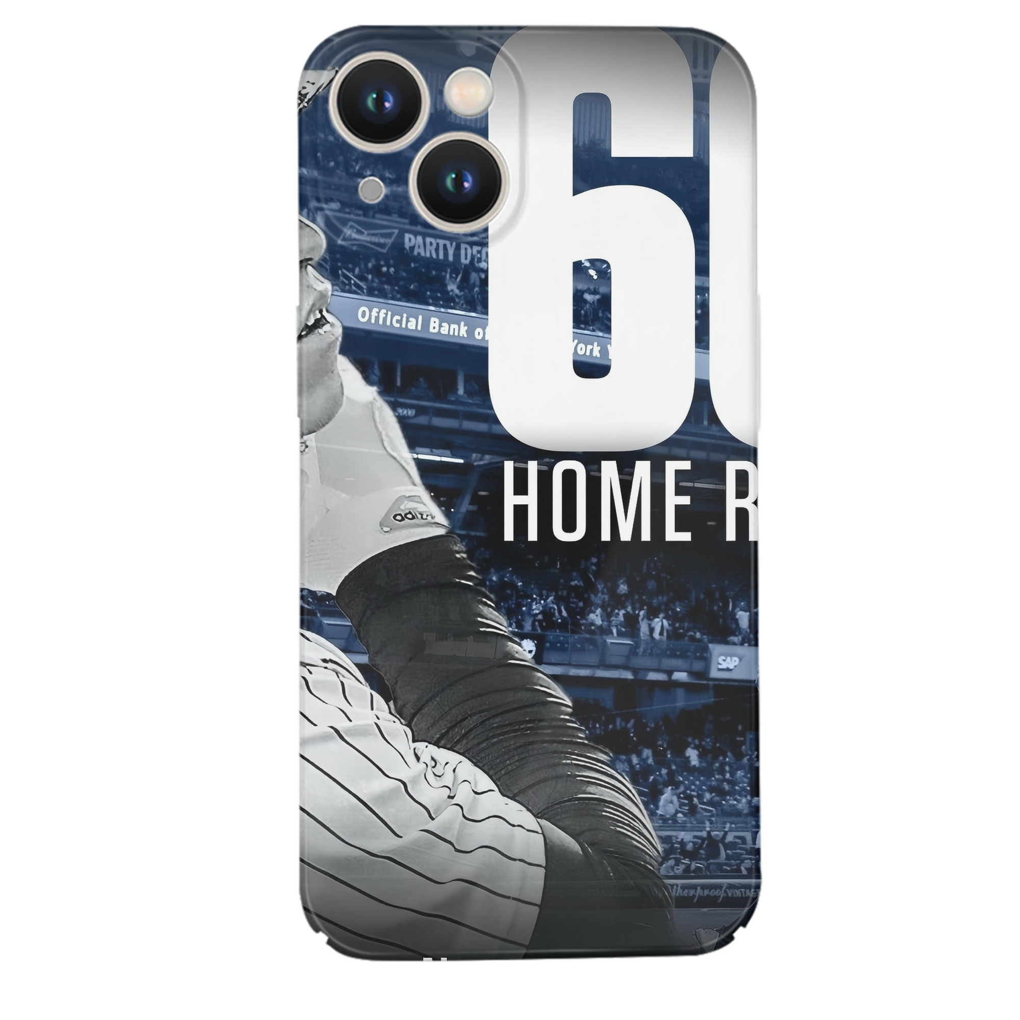 Aaron Judge 60 Home Runs 1 IPhone 14 Series Full-Cover Hard Case – Shockproof With Raised Camera Protection – Precise Cutouts, Wireless Charging Compatible – Durable, Anti-Yellowing, Easy To Clean